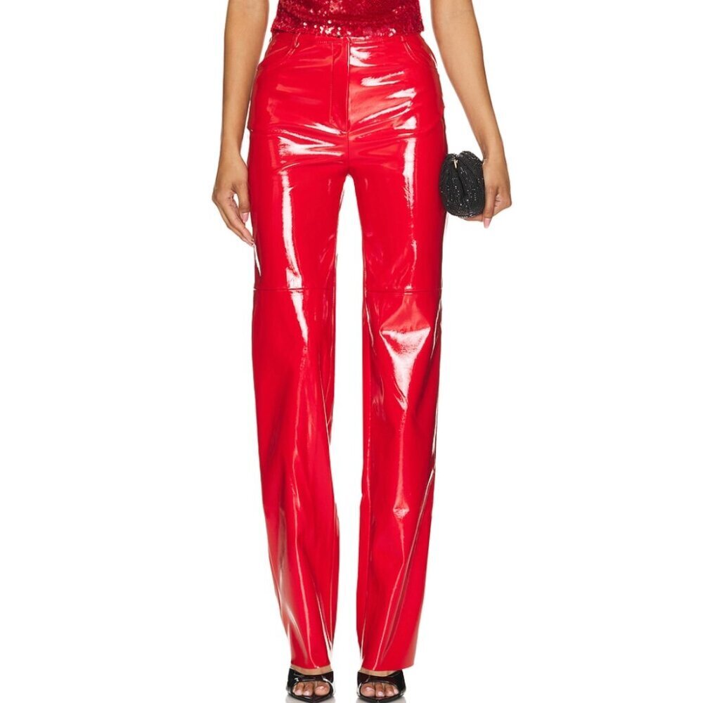 CULTNAKED Killa Trousers in Red Patent size XS